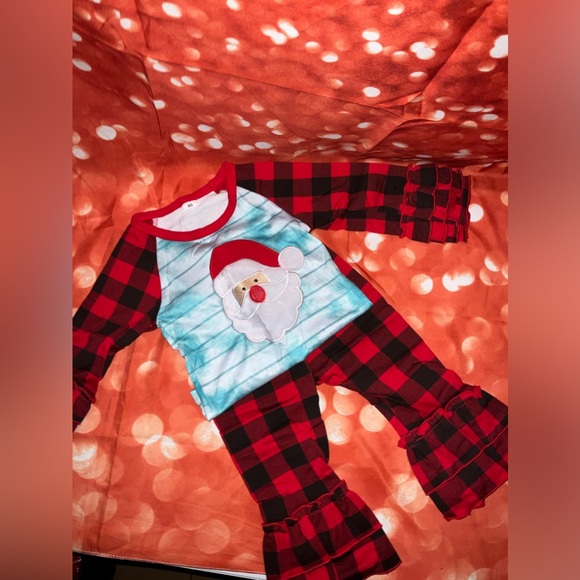 3-6 months Christmas pajama set for little girl! New - Picture 4 of 5
